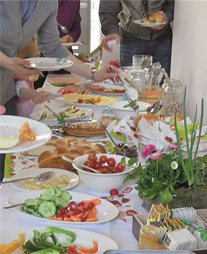 Dieses köstliche Frühstücksbüffet entzückte die Gäste. privat