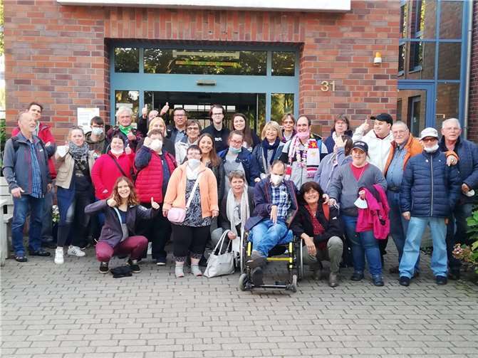 Diesmal ging es mit 32 Menschen - nach der Inselreise im letzten Jahr - auf Städtetour nach Münster.Foto: Elke Steckenstein