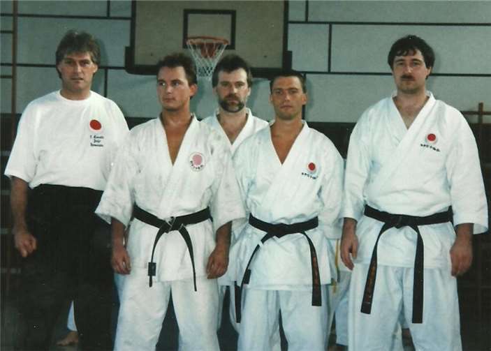 Dieter Herminghaus (links) als Betreuer.