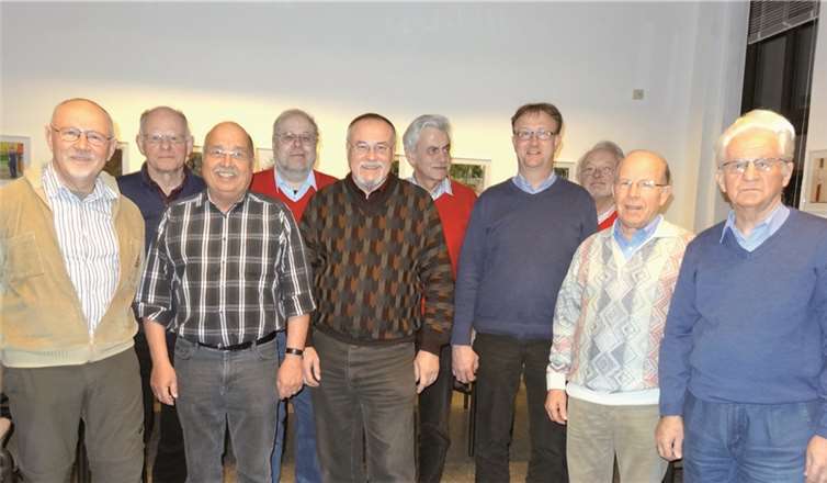 Dieter Huth, Dr. Reinhard Ganten, Gerhard Bühler, Wolfgang Wildgrube (stellvertretender Seniorenbeauftragter), Günter Wittmer (Seniorenbeauftragter), Henning Horn (stellvertretender Seniorenbeauftragter), Jörg Meyer, Rudolf Wehage, Willi Schäfer und Hubert Martini (V.l.). Privat