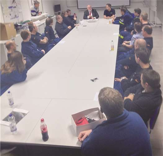 Dieter Klöckner setzte sich mit den Anliegen des THW Bendorf auseinander.