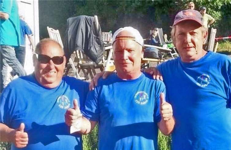 Dieter Kutzner, Reiner Christ und Jean-Marc Adams erzielten gute Ergebnisse und konnten sich somit für die Deutsche Meisterschaft qualifizieren. privat