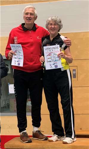 Dieter Prax mit Heide Croll. Quelle: SV Unkel