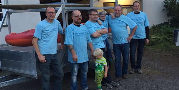 Dieter Roch (RWE), Mario Bockhorst (KC Nette), Uli Lange (KC Nette), Manni Betz (KC Nette), Stefan Wagnitz (Firma Müller).Privat