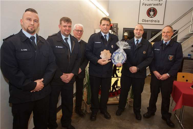 Dieter Schumann (3.v.re.) wurde verabschiedet.