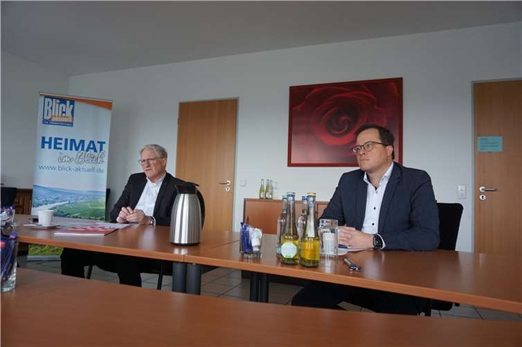 Dieter Zimmermann (l.) und Markus Müller sehen die Flut als Herausforderung, aber auch als Chance. 