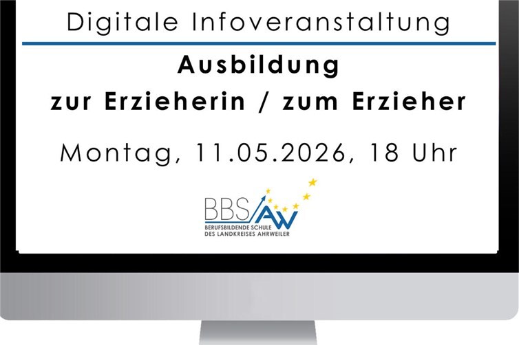 Digitale Infoveranstaltung zur Erzieherausbildung an der BBS