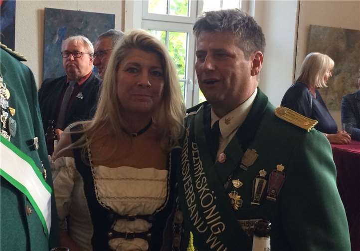 Diözesankönig Dirk Schwartz und Königin Nancy Schreiber.  Privat