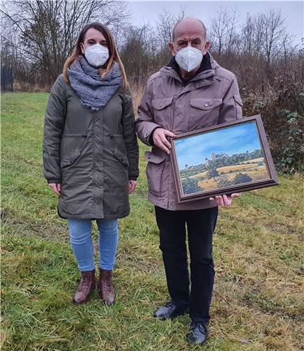 Dipl.-Päd. Melanie Kostarczyk (Jugendpflegerin), Matthias Hochhausen (Stadtführer). Foto: Uschi Hochhausen