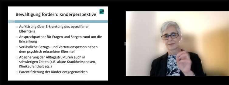 Diplom-Pädagogin Elisabeth Schmutz referierte über die Auswirkungen der Pandemie auf Familien.
