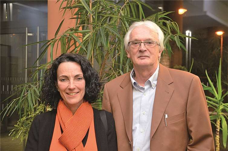Direktkandidatin Constance Kunkel und der Vorsitzende Udo Klein. privat