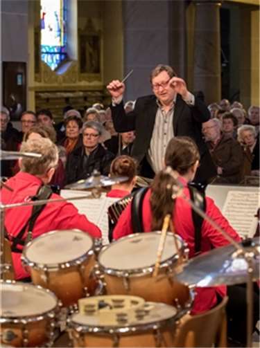 Dirigent Rolf Donner war in seinem Element.