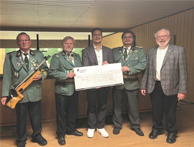 Dirk Cibis, Michael Barth, Thorsten Escher, Johannes Barth und Präses Thomas Gerber.