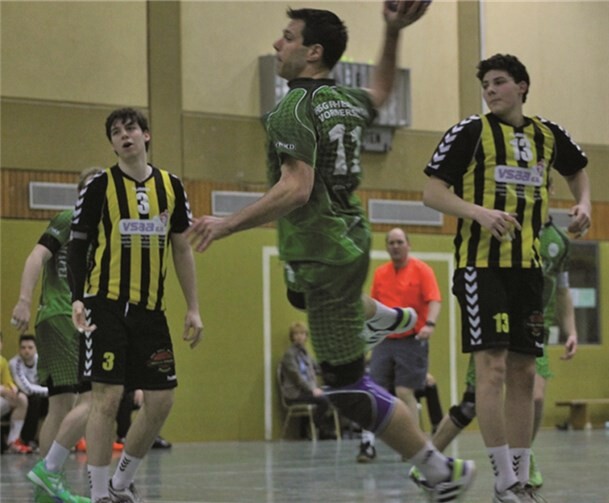 Dominik Gunkel, der Abwehrchef der HSG, in Aktion. privat