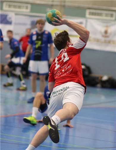 Dominik Pretz beim Wurf.Privat