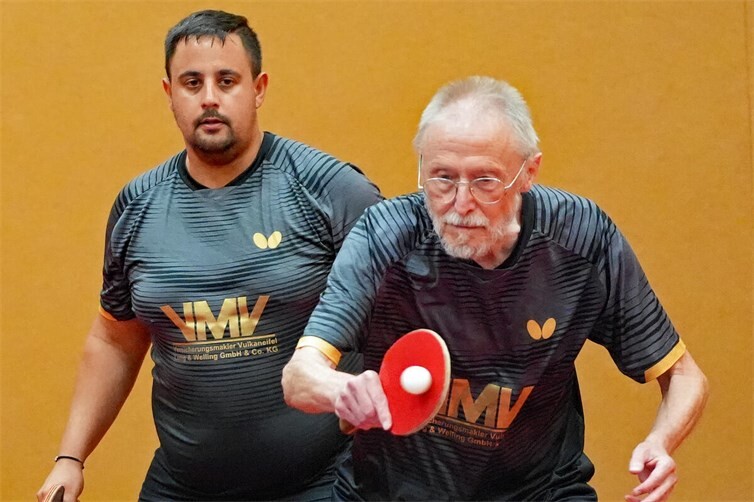 Doppel Bernd Schuler (v.) und Mac Munk bei ihrem Sieg am Samstag.