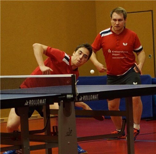 Doppelerfolg von Lukas Kalt (v.)/ Daniel Dechert läutete den Mannschaftssieg ein. Foto: M. Schreiber