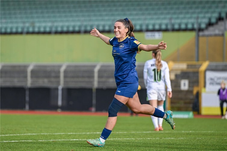 Doppelpackerin Besarta Hisenaj jubelt nach ihrem zweiten Treffer. Foto: privat