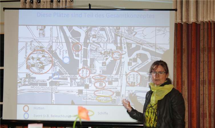 Dorothee Müller-Renn zeigte in Form von Schrift und Bild eventuelle Möglichkeiten für eine Erneuerung, beziehungsweise Auffrischung der Traditionsveranstaltung auf.