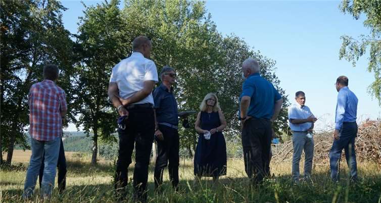 Dr. Alexander Wilhelm und Marc Ruland waren zu Gast in Anschau. Fotos: privat
