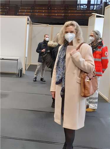 Dr. Anna Köbberling im Impfzentrum Koblenz.Foto: privat