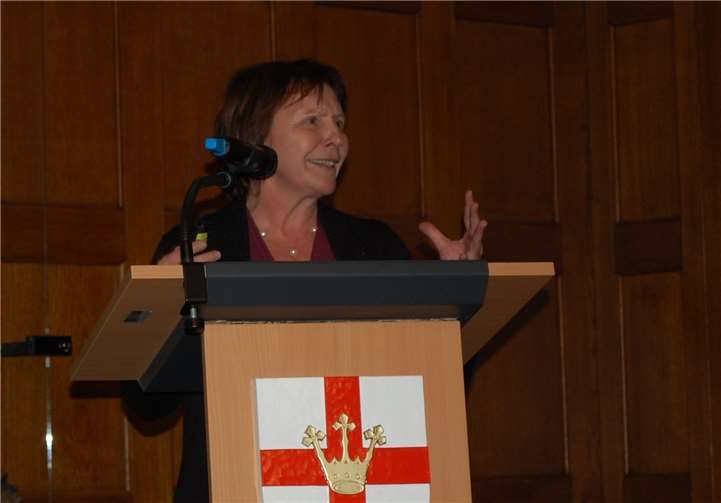 Dr. Bianca Senf, Leiterin der Abteilung Psychoonkologieam Universitätsklinikum Frankfurt referierte anlässlich des40-jährigen Jubiläums des Koblenzer Beratungszentrums.Foto: Krebsgesellschaft Rheinland-Pfalz e.V.