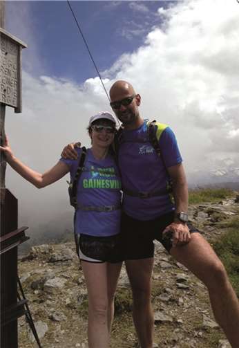 Dr. Christoph Knebel und Ute Simon-Adorf bei der Vorbereitungswoche in Österreich auf dem Galtenberg. PS