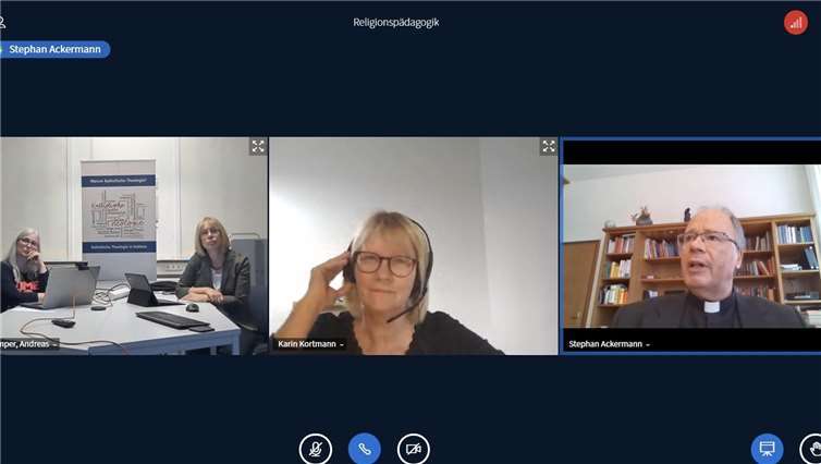 Dr. Daniela Mohr-Braun, Prof. Dr. Angela Kaupp, Karin Kortmann und Bischof Dr. Stephan Ackermann.Quelle: Bistum Trier