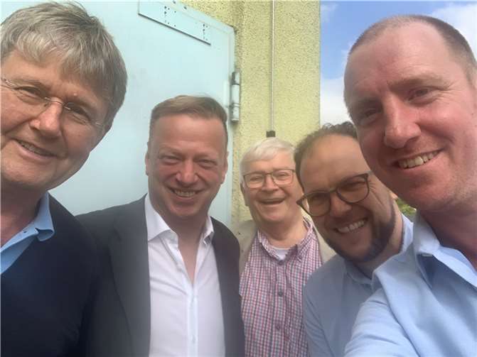 Dr. Hanns Bölefahr, Thomas Herschbach, Gerhard Hausen, Dr. Scott Krause und Hendrik Große-Homann.  Foto: privat