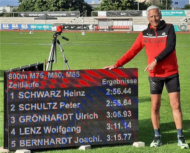 Dr. Heinz Schwarz vom VfL Waldbreitbach trat erfolgreich bei den Deutschen Meisterschaften an.  Foto: Eleonore Adorf