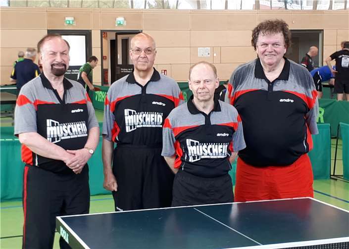 Dr. Ingo Stierle, Josef Link, Friedhelm Paus und Herbert Störkel mussten sich erst im Finale geschlagen geben.  privat