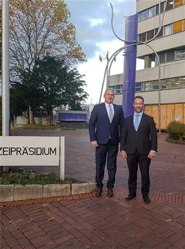 Dr. Jan Bollinger (AfD) besuchte Polizeipräsident Karlheinz Maron. Foto:AfD