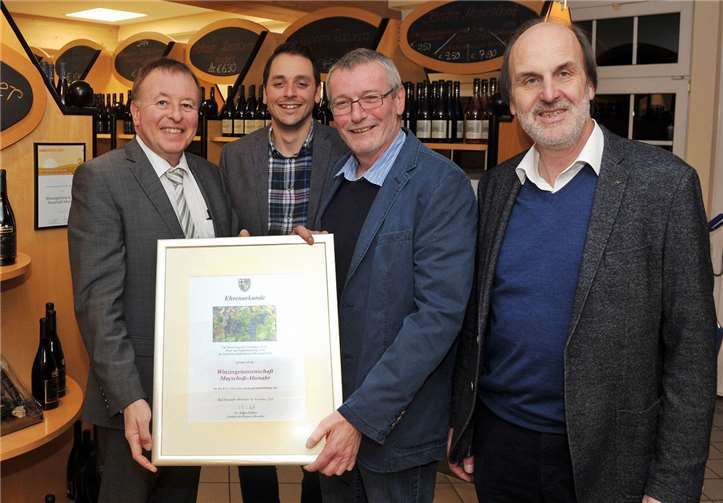 Dr. Jürgen Pföhler (v.l.), Matthias Baltes, Rolf Münster und Rudolf Stodden. Kreisverwaltung