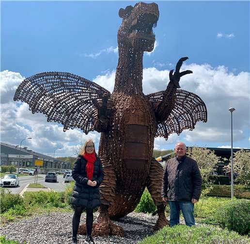 Dr. Katja Stoppenbrink während ihres Besuches in Wachtberg.Foto: privat