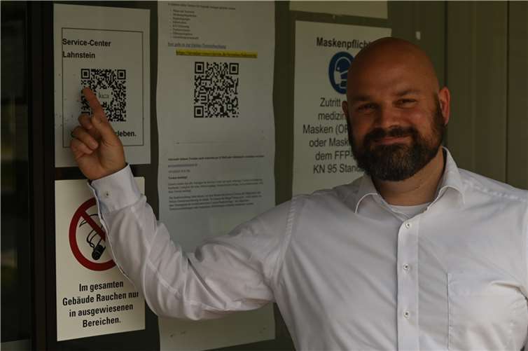 Dr. Marcel Will hat sich vor Ort ein Bild vom Service-Center der Stadt Lahnstein gemacht. Foto: privat