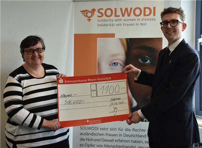 Dr. Maria Decker und Kaplan Moritz Hendrik Hemsteg. Quelle: SOLWODI