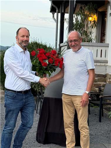 Dr. Markus Behnke (.) und Winne Glaser.  Foto: Sabine Glaser