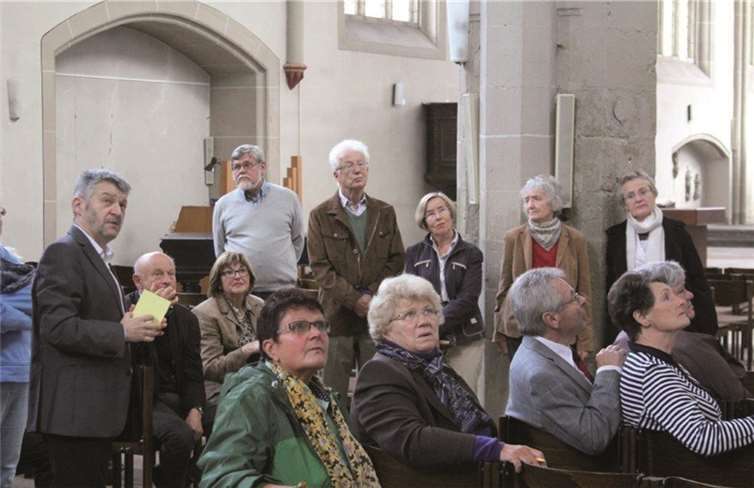 Dr. Paul Petzel hielt einen interessanten Vortrag über die Geschichte der Christuskirche. privat
