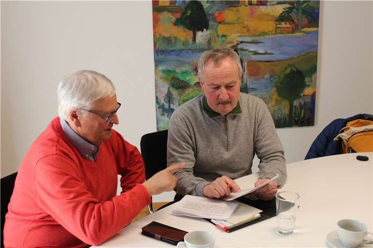 Dr. Theo Zwanziger (l.) im Interview mit Blick aktuell. -WITE-