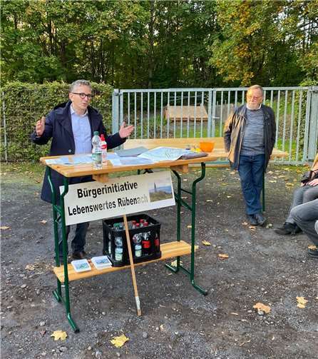 Dr. Thorsten Rudolph bei der Bürgerinitiative „Lebenswertes Rübenach“. Foto: privat