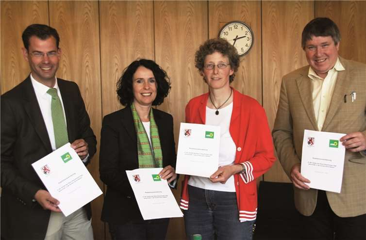 Dr. Torsten Bieber, Elisabeth Winkelmeier-Becker, Lisa Anschütz und Ingo Steiner (v.l.n.r.) beendeten nach nur vier Tagen die Koalitionsverhandlungen.privat