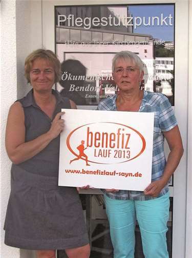 Dr. Ute Stuhlträger-Fatehpour von Familie sayn und Helga Fankel-Litzmann von der Sozialstation Bendorf.PS