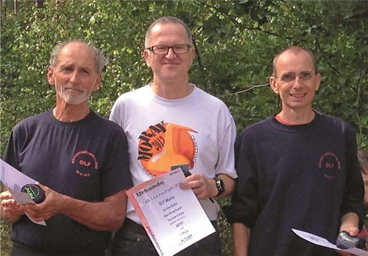 Dr. Uwe Krausbauer belegte mit seinen Mannschaftskameraden den 1. Platz bei den Deutschen Bestenkämpfen im Mannschafts-OL. privat