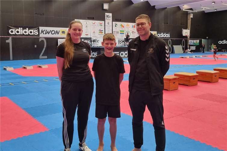 DJK Andernach beim internationalen Taekwondo-Sommercamp in Friedrichshafen Drei Athleten der DJK Andernach sammeln Wettkampferfahrung beim Sommercamp. Foto: DJK Andernach