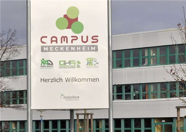 Drei Schulen auf einem Campus: Geschwister-Scholl-Hauptschule, Theodor-Heuss-Realschule und Konrad-Adenauer-Gymnasium in Meckenheim.  Stadt Meckenheim