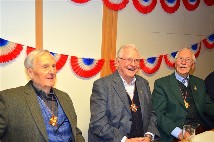 Drei frühere Wibbelmänner (v.l.): Hermann Diekmanns, Peter Hässler und Erich Melcher.