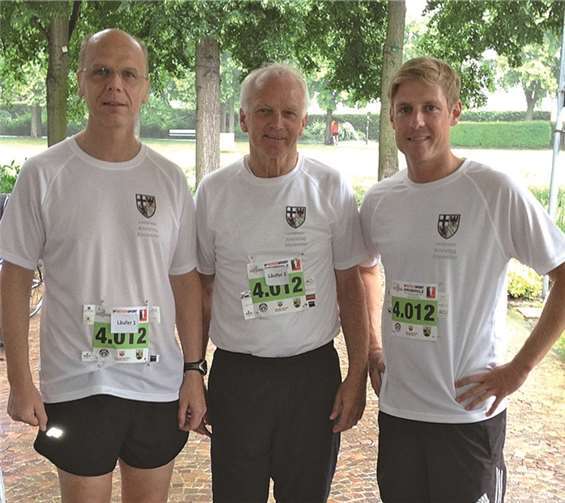 Drei sportlich aktive Mitglieder des Kreistages (v.li.): Dr. Johannes Hüdepohl, Jochen Seifert und Christoph Schmitt landeten auf Platz fünf. Kreisverwaltung Ahrweiler