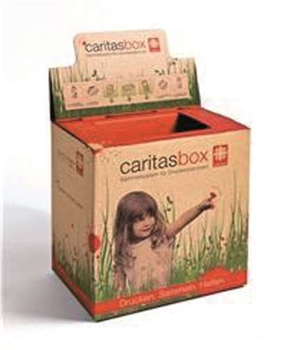 „Drucken, Sammeln, Helfen“ ist das Motto der CaritasBoxprivat