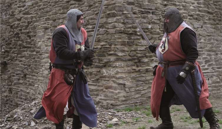Duell zweier Ritter.
