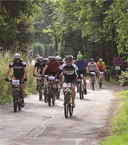 Durch Wiesen und Wälder führte die Strecke, die zu bewältigen war.